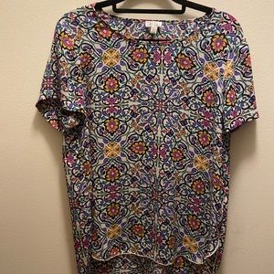 Sheer Patterned Blouse